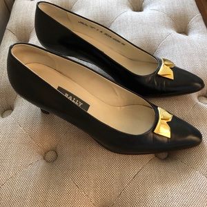 Black Leather Bally shoes